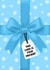 Funny Christmas Card - This Card Is Your Present - Blue Snowflake Xmas Card created by Pink Peach Cards
