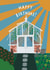 Classic Birthday Card - Greenhouse - Gardening created by martha and hepsie ltd