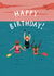 Classic Birthday Card - Sea Swimming created by martha and hepsie ltd