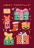 Cute Christmas Card - Presents - Silly Faces created by Emily Nash Illustration