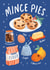 Classic Christmas Card - Mince Pies - Recipe Design created by Emily Nash Illustration