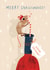 Cute Christmas Card - Seasons Squeakings! - Mouse created by Emily Nash Illustration