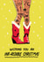 Arty Christmas Card For Her - Tattoo Pun - Cowboy Boots - Girly created by Bellollage