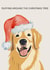 Cute Golden retriever christmas card for dog lovers. created by iAmAnimated