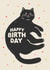 Cute Birthday Card - Black Cat created by Jess Shah