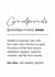 Heartfelt Anniversary Card - Grandparents Definition Card - From Grandchildren created by Wishcraft Prints