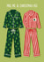 Cute Couples Christmas Pyjamas Card - You Me & Christmas PJs created by Pink Peach Cards