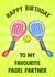 Classic Birthday Card - Favourite Padel Partner created by Poppy & Mabel 