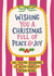 Funny Christmas Card - Family Drama - Christmas Full of Peace and Joy created by The Merry Giraffe