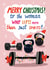 Funny Christmas Card for Her – Gym Lover – Woman Who Lifts created by Forever Funny