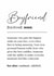 Boyfriend Anniversary Definition Card - Cute Heartfelt Funny Card for Soulmate created by Wishcraft Prints