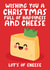 Cute Christmas Card - A Christmas Full Of Happiness And Cheese created by Studio Doodles