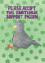 Emotional Support Pigeon Card-Funny Friendship Card- Thinking of You created by Pixiecraft