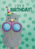 Cute Birthday Card - I Spy A Birthday - Pigeon created by Pixiecraft