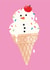 Cute Christmas Card - Snowman - Ice Cream created by Jess Shah