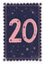 Classic 20th Birthday Card - For Her - Celestial created by Nazli Brennan