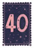 Classic 40th Birthday Card - For Her - Celestial created by Nazli Brennan