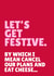 Funny Christmas Card - Let's Get Festive - Cancel Our Plans created by Blush & Blossom 