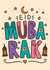 Cute Eid Mubarak Card - Eid Al-Fitr Card - Muslim created by TeePee Creations
