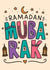 Cute Ramadan Mubarak Card - Eid Al-Fitr Card - Muslim created by TeePee Creations