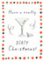 Funny Christmas Card | Have a Dirty Christmas | Retro Martini created by patternmuse