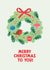 Classic Christmas Card - Robin Wreath created by Lemon and Sugar 