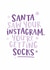Funny Christmas Card - Instagram, Social Media - Getting Socks created by Kreate Paper Co.