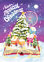 Pretty Christmas Card - Christmas Village - Magical - Book created by Aniet Illustration