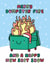 Funny and Sarcastic Christmas Card Merry Dumpster Fire Happy New Shit Show created by Katie Ruby Illustration