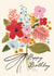 Classic Birthday Card - Flowers - Cottage-Core created by Laura Darrington Design Ltd.