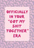 Funny New Job/Congratulations Card - “Got My Shit Together” - New Era created by Sweetlove Press
