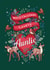 Cute Woodland Theme Christmas Card for a Lovely Auntie created by Angie Spurgeon