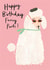 Cute Birthday Card - Fancy Pants - Poodle created by Darcie Olley