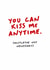 Funny Mistletoe Christmas Card for Partner, Cheeky, Romantic Card created by Kreate Paper Co.
