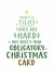 Funny Obligatory Christmas Card, Relatable Cheeky Christmas Tree Card created by Kreate Paper Co.