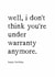 Funny Birthday Card - No Longer Under Warranty created by Kreate Paper Co.
