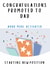 Funny New Baby - Congratulations Promoted To Dad Card created by Amy Florence Design