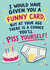 Funny Birthday Card for Friend – Rude “Piss Yourself” Age Joke created by Oh Jeez!