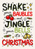 Funny Cheeky Christmas Card - Shake and Jingle Your Bells Pun created by Cheeky Legends