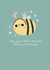Cute Rudolph bee Christmas card - card for friend - pun card created by Becky Down