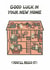 Cute Ghosts New Home Card, Haunted House, Good Luck In Your New Home created by Nazli Brennan