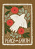 Classic Christmas Card - Floral Dove Illustration - Peace on Earth created by Kercia Jane