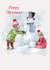Cute Christmas Card - Snowmen created by Crumble and Core