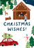 Traditional Christmas Scene card - Pretty Xmas Festive Card - Chistmas Wishes created by Lauren Barclay