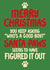 Funny Dog Christmas Card - Santa Paws - Good Boy Puppy created by Louise Burgoyne