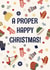 Cozy Christmas Card - A Proper Happy Christmas - Vintage Mittens and Hats Design created by Rubina Quadri