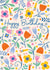 Pretty Birthday Card - Colourful Flowers created by Jane Farnham Designs