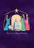 the prince of glory is His name - christian christmas card - manger scene created by Philippa Elizabeth Illustration