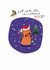 Cute Christmas Card - Highland Cow created by Pink Pig