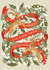 Traditional Reindeer Botanical Christmas Card- Reindeer Ribbon created by Jackie Crawford